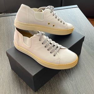 SOLD 😃 NEW AUTHENTIC Dunhill Men’s Off White Leather Sneaker Sz EUR 42 / US 8